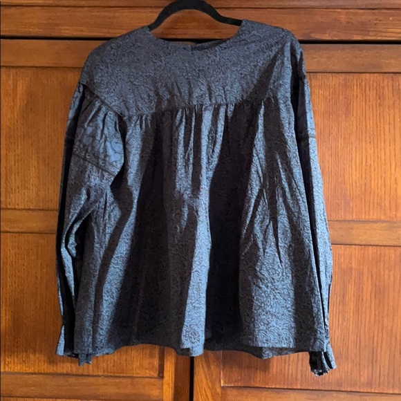 Anna Sui Uniqlo blue tunic blouse - Picture 3 of 3